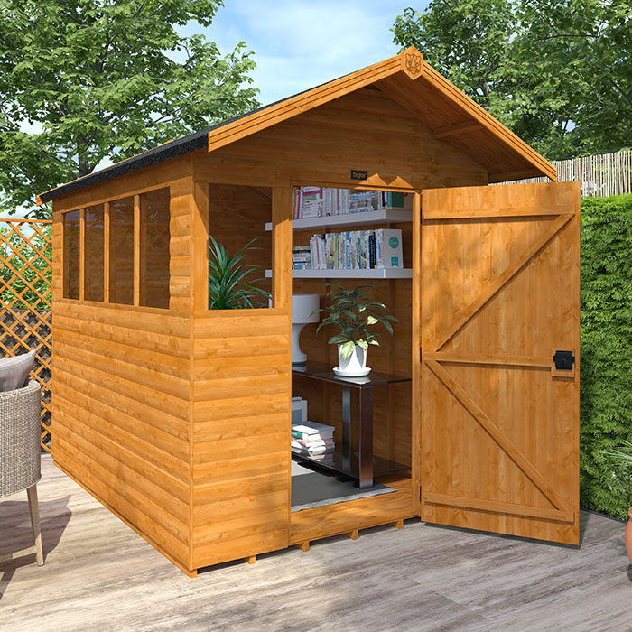 10'x6' Loglap Summer Shed - Loglap Summer Sheds - 0% Finance - Buy Now Pay Later - Tiger Sheds