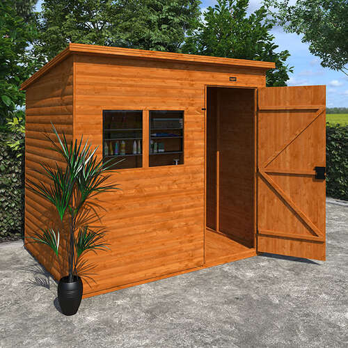 10'x6' Tiger Loglap Extra High Pent - Wooden Garden Sheds - 0% Finance - Buy Now Pay Later - Tiger Sheds