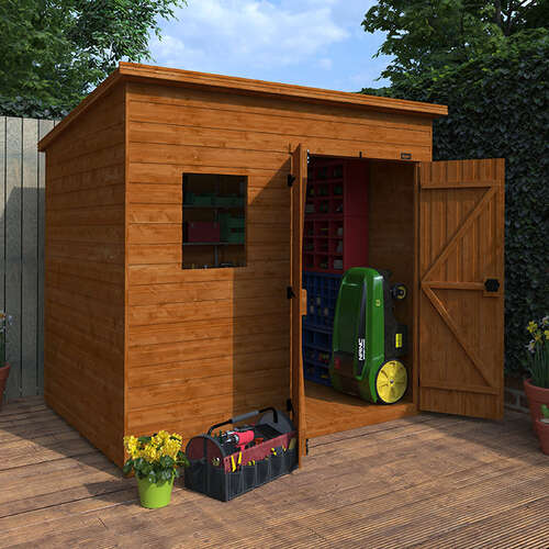 10'x6' Tiger Shiplap Extra High Pent Double Door Shed - Wooden Garden Sheds - 0% Finance - Buy Now Pay Later - Tiger Sheds