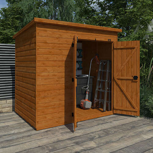10'x8' Tiger Shiplap Windowless Pent Double Door Shed - Wooden Shiplap Sheds - 0% Finance - Buy Now Pay Later - Tiger Sheds