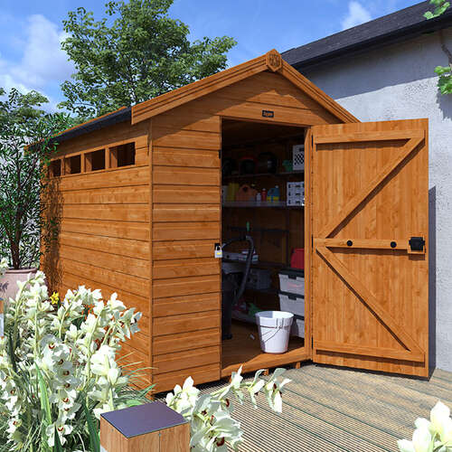 12'x8' Secure Garden Sheds - Security Apex Sheds UK - 0% Finance - Buy Now Pay Later - Tiger Sheds
