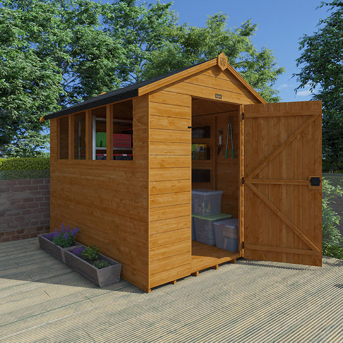 12'x8' Tiger Shiplap Apex Shed - Wooden Shiplap Sheds - 0% Finance - Buy Now Pay Later - Tiger Sheds