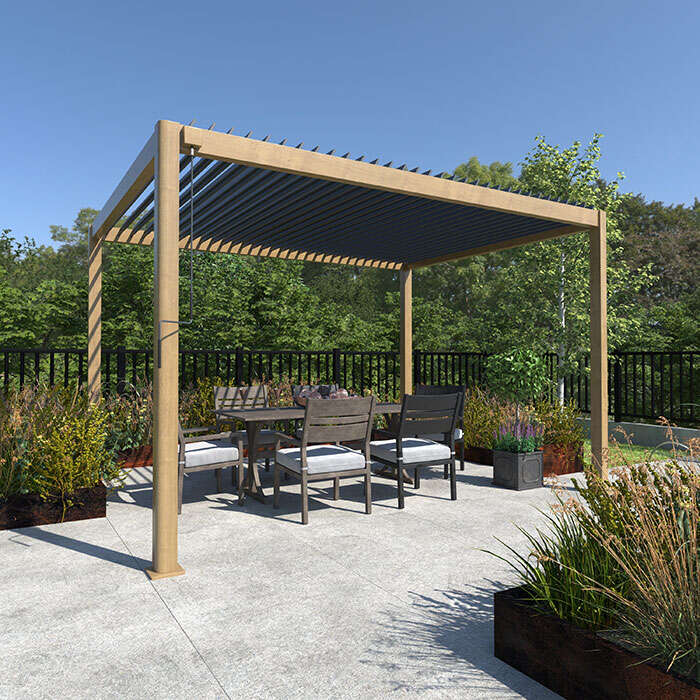 13.1'x9.8' Tiger Modular - Ventus - Aluminum Pergola - 0% Finance - Buy Now Pay Later - Tiger Sheds