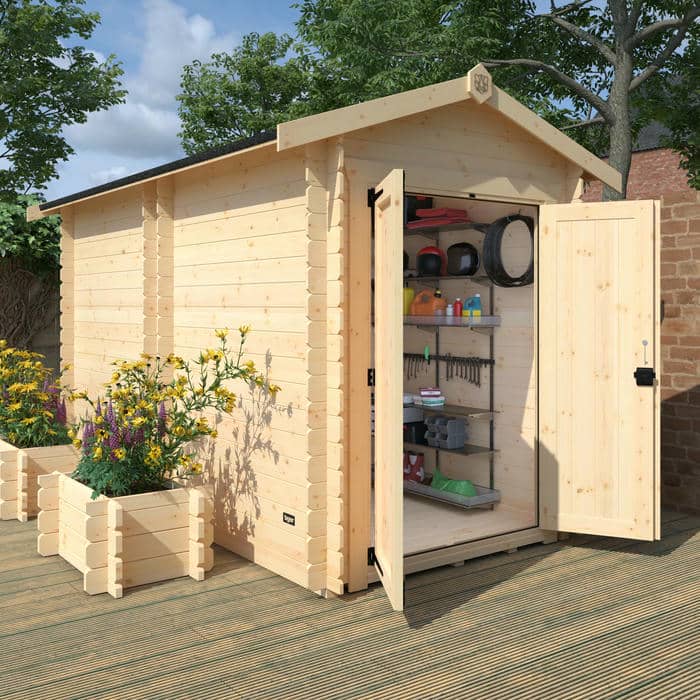 14 x 6 The Elysia Log Cabins - 19mm Log Cabin - 0% Finance - Buy Now Pay Later - Tiger Sheds