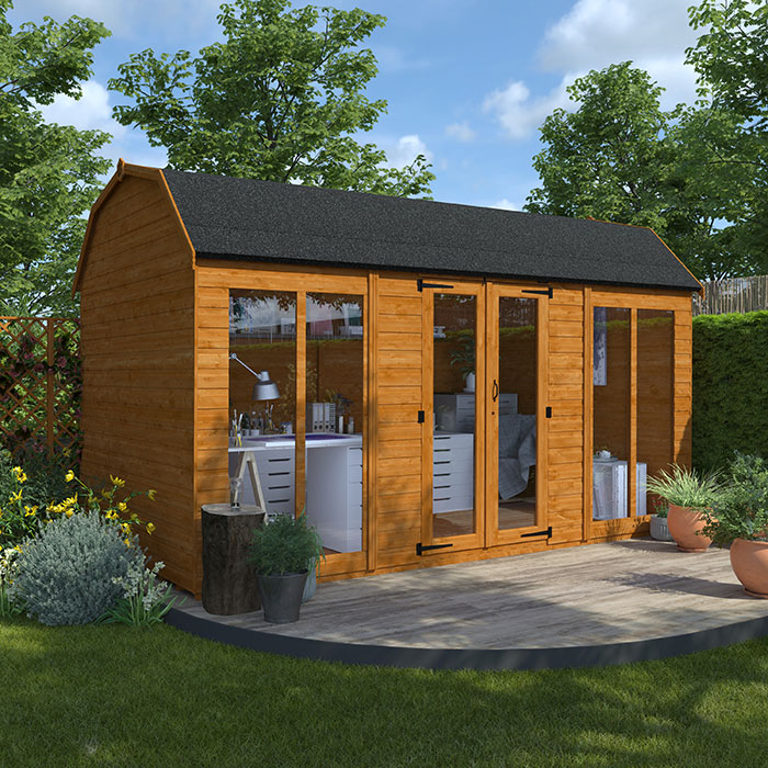 14'x8' Tiger Barn Retreat Summerhouse - 0% Finance - Buy Now Pay Later - Tiger Sheds