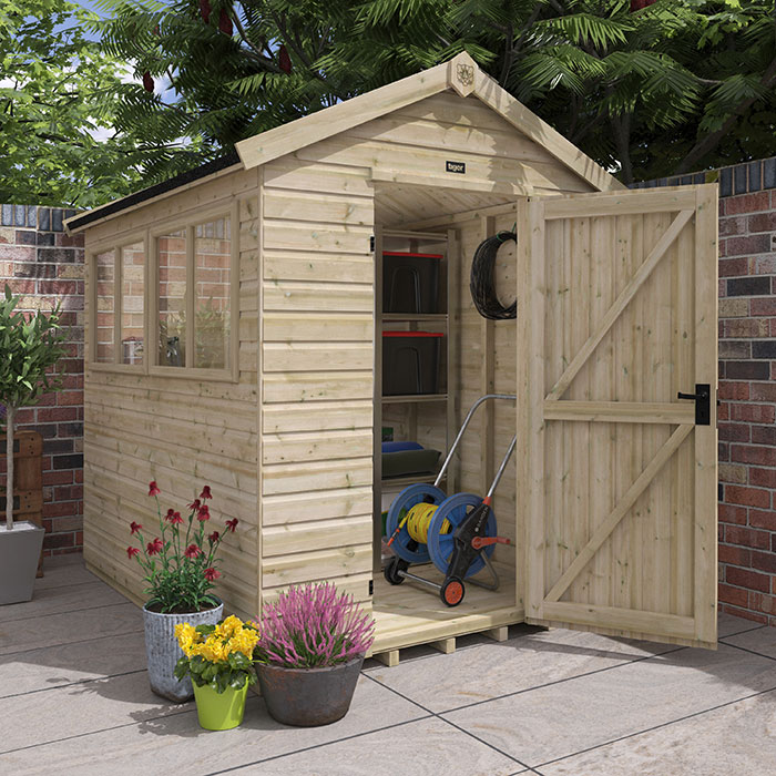 14'x8' Tiger Elite Pressure Treated Apex Shed - 0% Finance - Buy Now Pay Later - Tiger Sheds