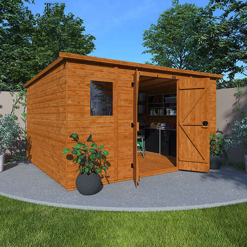14'x8' Tiger Workman Pent Shed - Garden Workshop Sheds - 0% Finance - Buy Now Pay Later - Tiger Sheds
