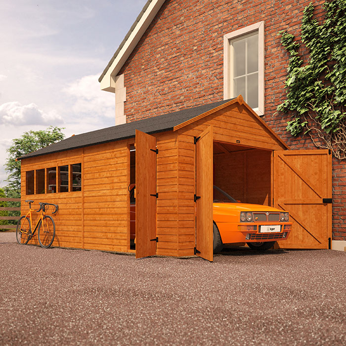 16'x10' Tiger Wooden Garage - 0% Finance - Buy Now Pay Later - Tiger Sheds