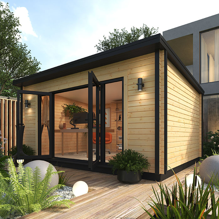 16'x14' Galena Insulated Log Cabin - 70mm Insulated Log Cabins - 0% Finance - Buy Now Pay Later - Tiger Sheds