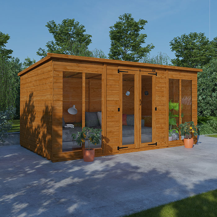 18'x8' Tiger Pent Retreat Summerhouse - 0% Finance - Buy Now Pay Later - Tiger Sheds