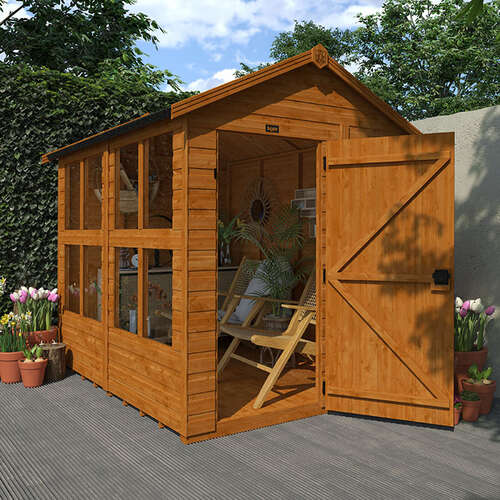 4'x4' TigerFlex® Shiplap Apex Sunroom - 0% Finance - Buy Now Pay Later - Tiger Sheds
