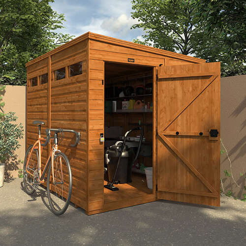 4'x4' TigerFlex Shiplap Pent Security Shed - 0% Finance - Buy Now Pay Later - Tiger Sheds
