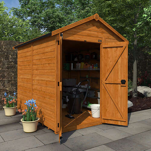 4'x6' Tigerflex Shiplap Apex Windowless Double Door Shed - 0% Finance - Buy Now Pay Later - Tiger Sheds