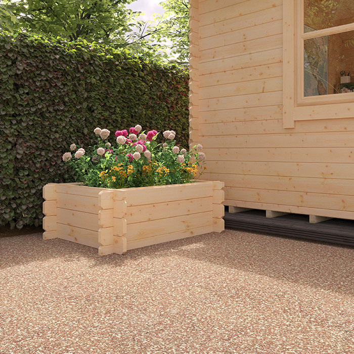 5'x3' Raised Bed 19mm - Wooden Flower Bed - Garden Accessory For Log Cabins - Tiger Sheds