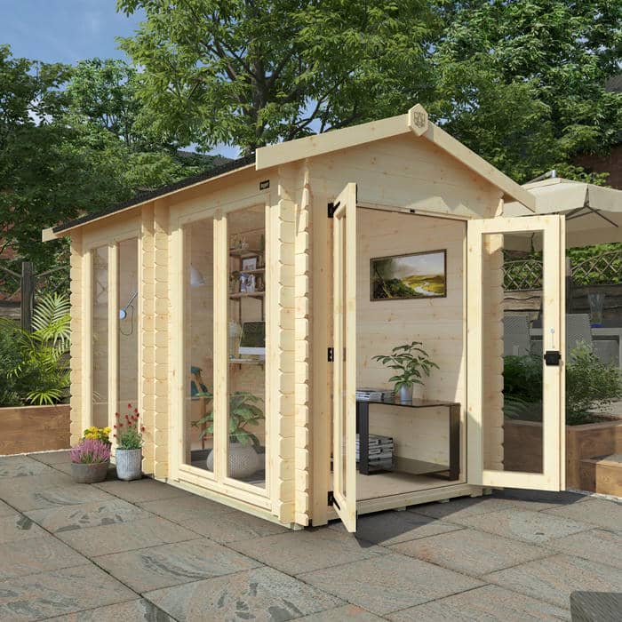 6x6 The Copia Log Cabins - 19mm Log Cabin - 0% Finance - Buy Now Pay Later - Tiger Sheds
