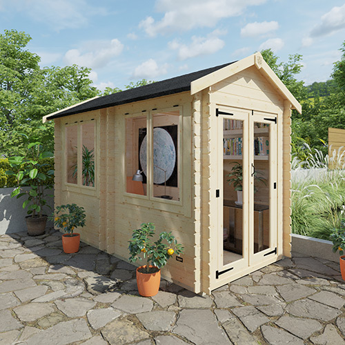 6'x6' The Nova Log Cabins - 19mm Log Cabin - 0% Finance - Buy Now Pay Later - Tiger Sheds