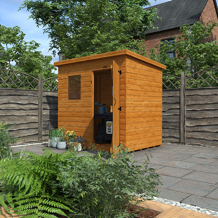 7'x5' Tiger Shiplap Pent Shed - Heavy Duty Shiplap Sheds - 0% Finance - Buy Now Pay Later - Tiger Sheds
