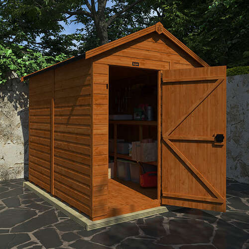8'x4' Tigerflex Shiplap Apex Windowless Shed - Fast Delivery Outdoor Wooden Shed - 0% Finance - Buy Now Pay Later - Tiger Sheds