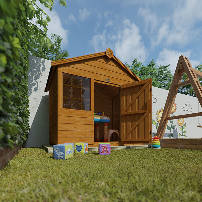 8'x6' Tigercub Funhouse Playhouse - 0% Finance - Buy Now Pay Later - Tiger Sheds