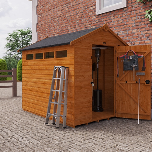 8'x6' Tiger Security Apex Shed - 0% Finance - Buy Now Pay Later - Tiger Sheds
