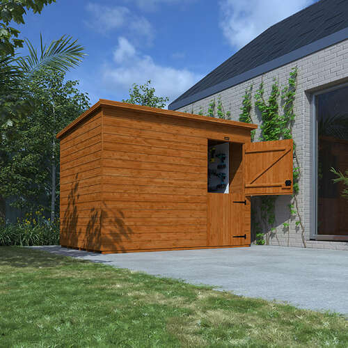 8'x6' Tiger Shiplap Windowless Pent Stable Door - Wooden Shiplap Sheds - 0% Finance - Buy Now Pay Later - Tiger Sheds