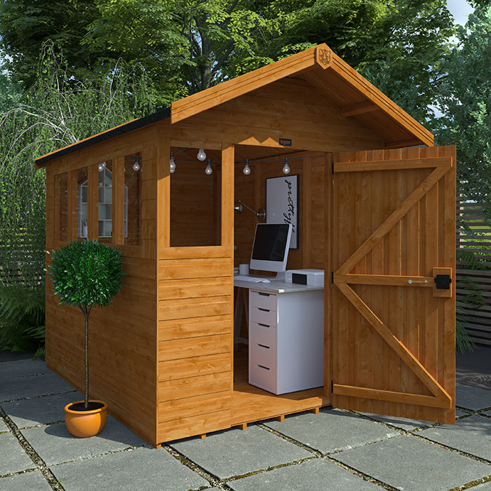 8'x8' Heavy Duty Summer Shed - Summer Sheds - 0% Finance - Buy Now Pay Later - Tiger Sheds