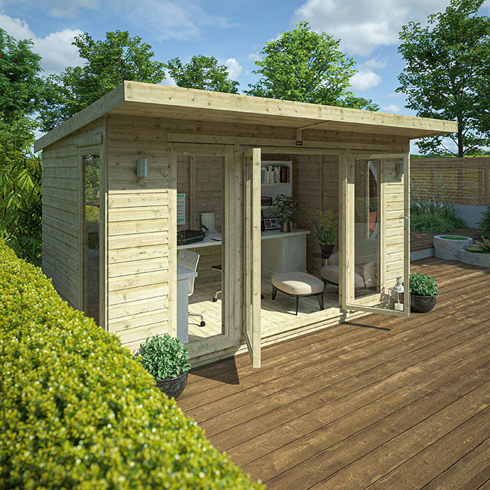 Garden Gym Room - 12'x8' Tiger Garden Studio - 0% Finance - Buy Now Pay Later - Tiger Sheds