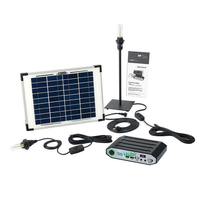 Hubi Retro 2 Hubi Retro 2 - Solar Lighting Kit - 0% Finance - Buy Now Pay Later - Tiger Sheds