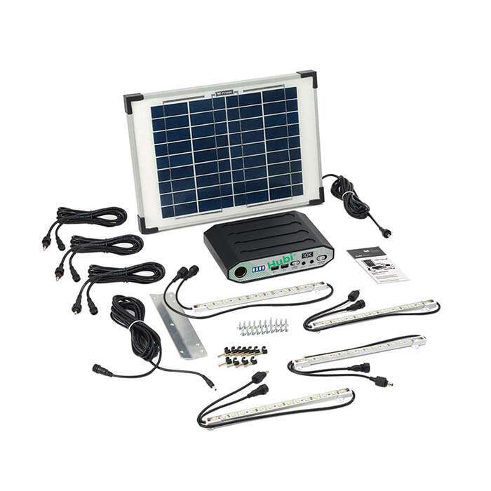 Hubi Work 64 Hubi Work 64 Solar Lighting Kit - 0% Finance - Buy Now Pay Later - Tiger Sheds